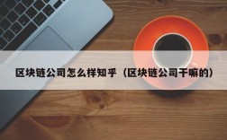 区块链公司怎么样知乎（区块链公司干嘛的）