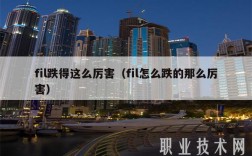 fil跌得这么厉害（fil怎么跌的那么厉害）