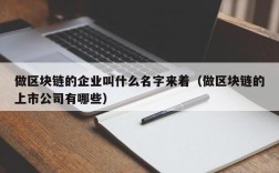 做区块链的企业叫什么名字来着（做区块链的上市公司有哪些）