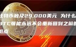 比特币触及29,000美元 为什么BTC可能永远不会重新回到之前的低点
