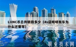 LUNC币总共销毁多少（4s店明明有车为什么还要等）