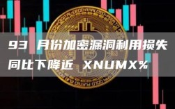93 月份加密漏洞利用损失同比下降近 XNUMX%