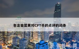 包含韭菜黄对CPT币的点评的词条