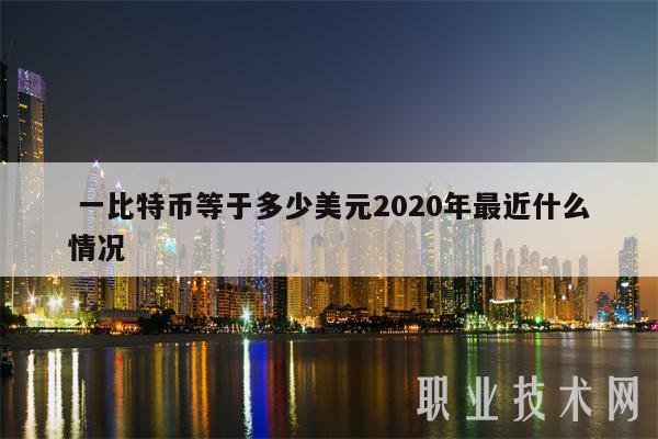 一比特币等于多少美元2020年最近什么情况-图1