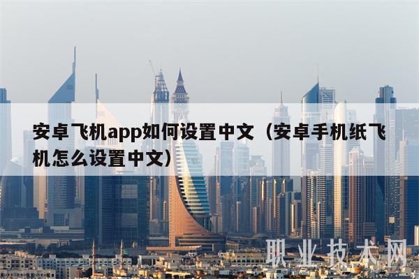 安卓飞机app如何设置中文（安卓手机纸飞机怎么设置中文）-图1
