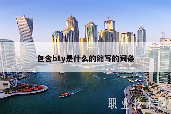 包含bty是什么的缩写的词条-图1
