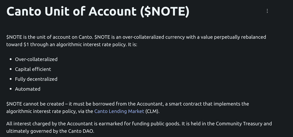 新公链CANTO生态 完全去中心化 免费DB 算稳币NOTB等-图6