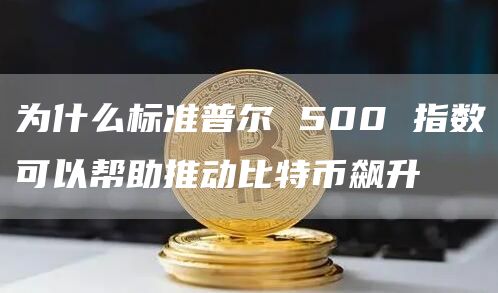 为什么标准普尔 500 指数可以帮助推动比特币飙升-图1