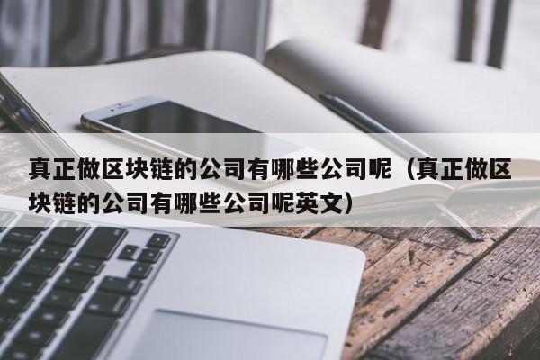 真正做区块链的公司有哪些公司呢（真正做区块链的公司有哪些公司呢英文）-图1