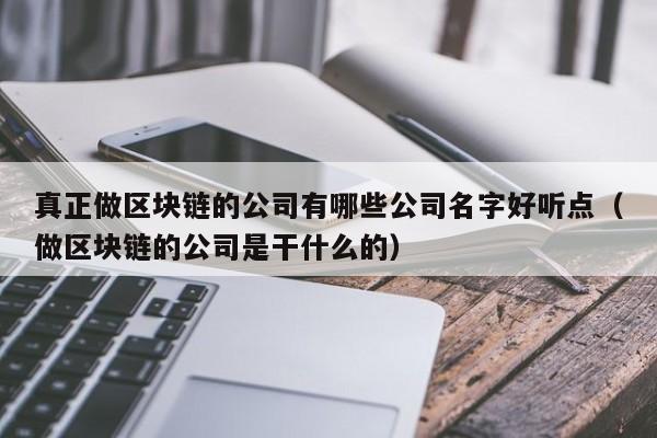 真正做区块链的公司有哪些公司名字好听点（做区块链的公司是干什么的）-图1