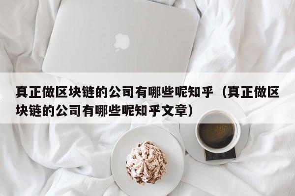 真正做区块链的公司有哪些呢知乎（真正做区块链的公司有哪些呢知乎文章）-图1