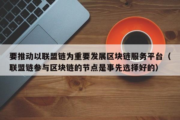 要推动以联盟链为重要发展区块链服务平台（联盟链参与区块链的节点是事先选择好的）-图1