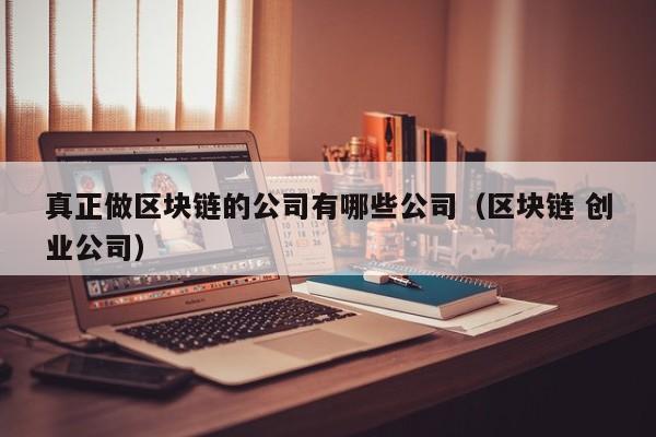 真正做区块链的公司有哪些公司（区块链 创业公司）-图1