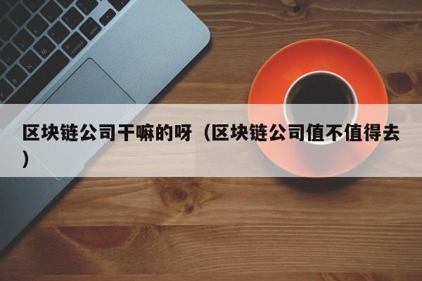 区块链公司干嘛的呀（区块链公司值不值得去）-图1