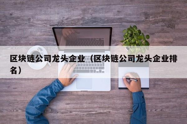 区块链公司龙头企业（区块链公司龙头企业排名）-图1