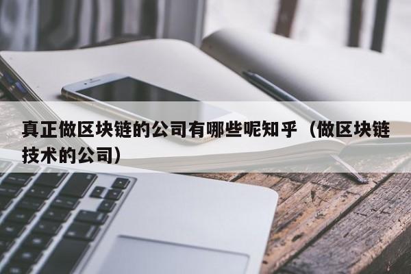 真正做区块链的公司有哪些呢知乎（做区块链技术的公司）-图1