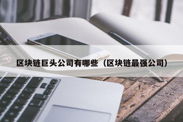区块链巨头公司有哪些（区块链最强公司）-图1