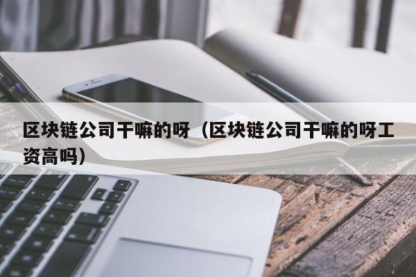 区块链公司干嘛的呀（区块链公司干嘛的呀工资高吗）-图1