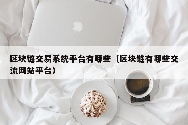 区块链交易系统平台有哪些（区块链有哪些交流网站平台）-图1
