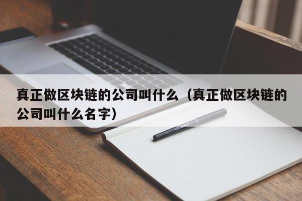 真正做区块链的公司叫什么（真正做区块链的公司叫什么名字）-图1