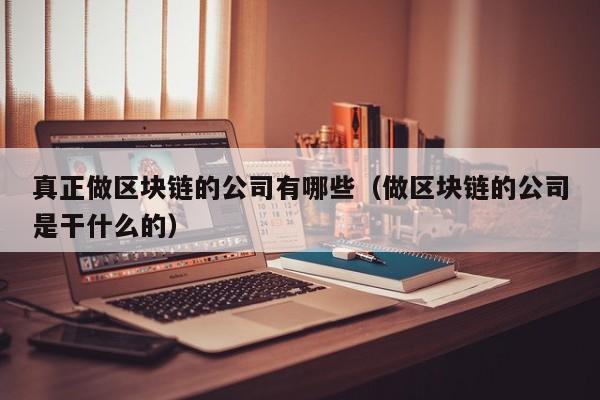 真正做区块链的公司有哪些（做区块链的公司是干什么的）-图1