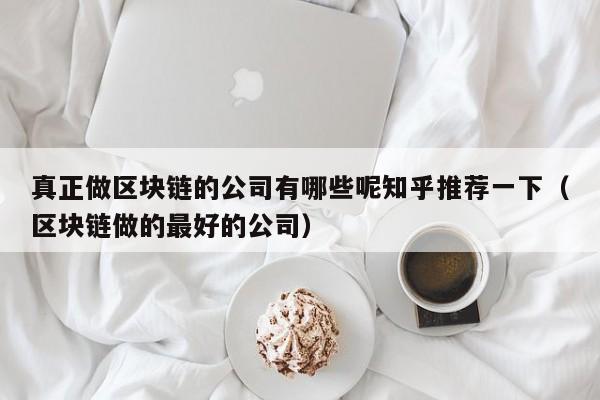 真正做区块链的公司有哪些呢知乎推荐一下（区块链做的最好的公司）-图1