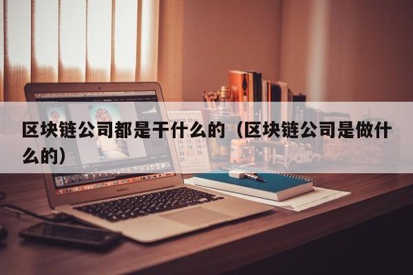 区块链公司都是干什么的（区块链公司是做什么的）-图1