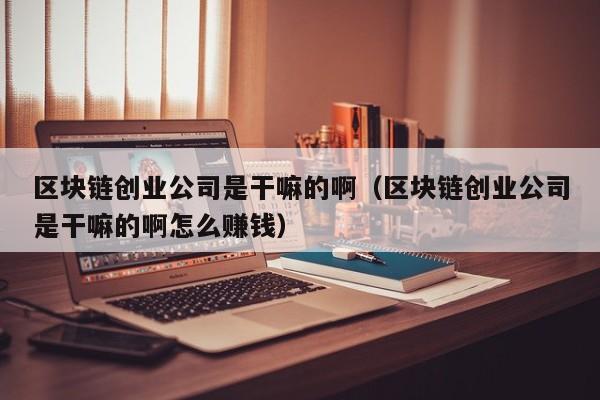 区块链创业公司是干嘛的啊（区块链创业公司是干嘛的啊怎么赚钱）-图1