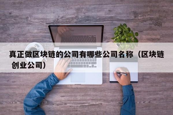 真正做区块链的公司有哪些公司名称（区块链 创业公司）-图1
